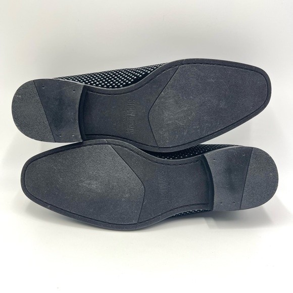 Stacy Adams Mens Size 9.5 Swagger Black‎ Studded Slip On Loafers Shoes main image 7